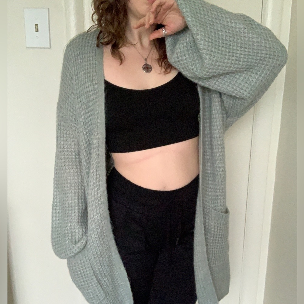 Mint/Sage Green AE Oversized Dreamspun Cardigan